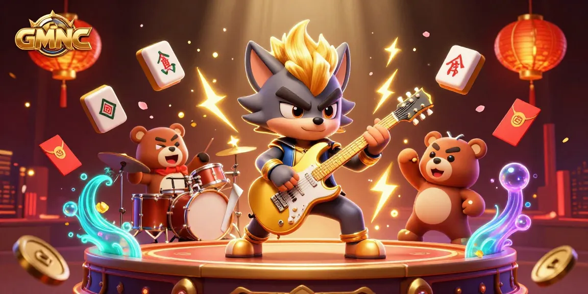 Witness the electrifying GMNC performance with roulette wheels and jackpot elements in a dazzling casino scene.