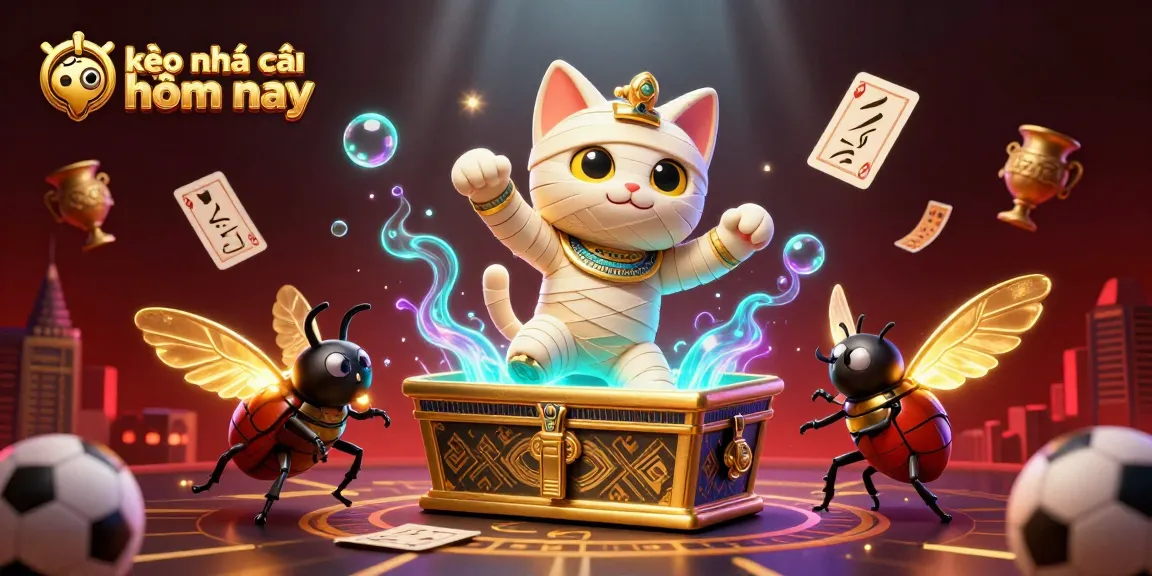 Experience today's kèo nhà cái hôm nay with an energetic sports betting scene featuring engaging characters and elements.