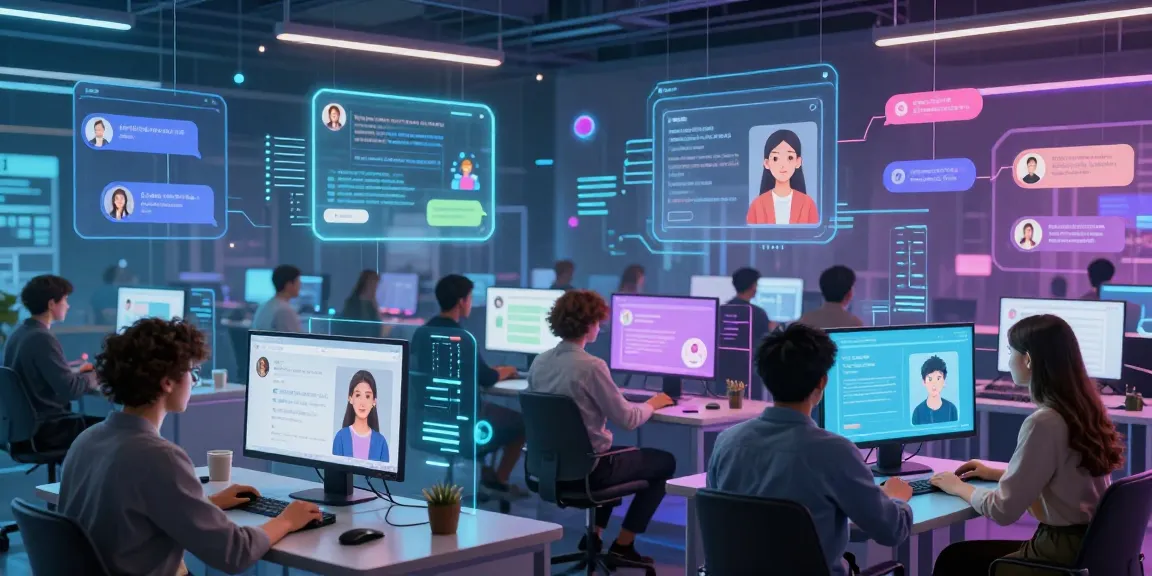 Engaging interaction in a spicy chat AI virtual environment showcasing diverse users and avatars.