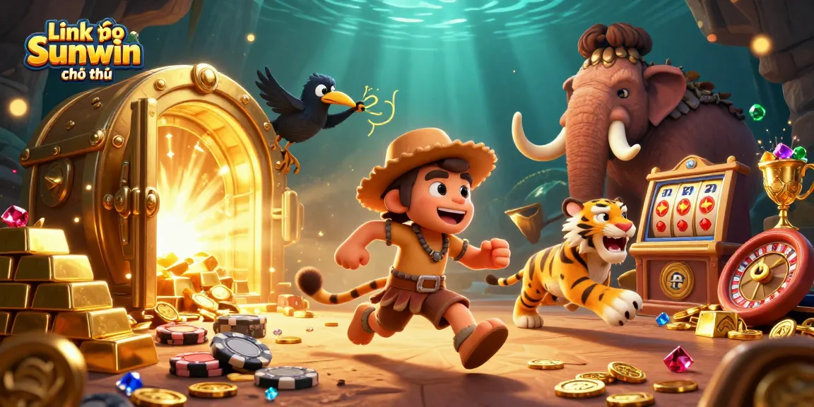 Experience the thrill of gambling at Link vào Sunwin chính thức with vibrant 3D casino characters and elements.